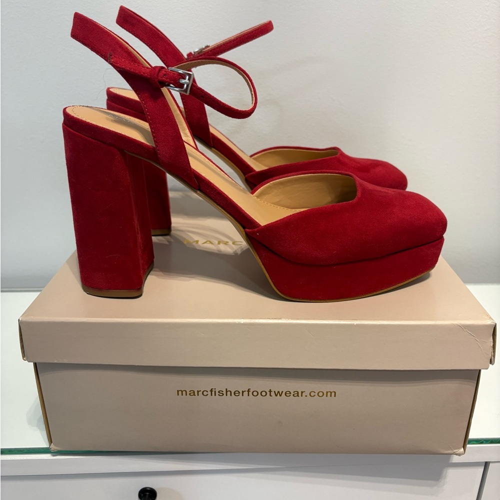 Marc Fisher Scarlet Suede Heels